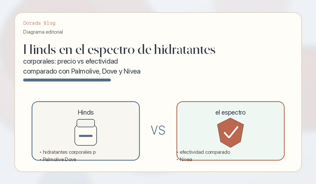 Hinds en el espectro de hidratantes corporales: precio vs efectividad comparado con Palmolive, Dove y Nivea